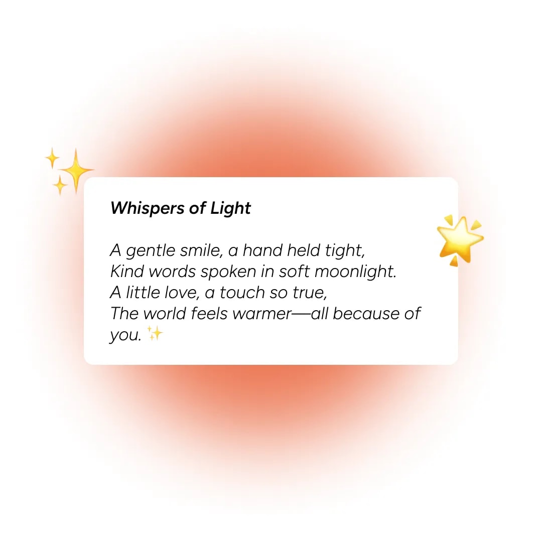 Illustration of Creative Writing Assistance feature