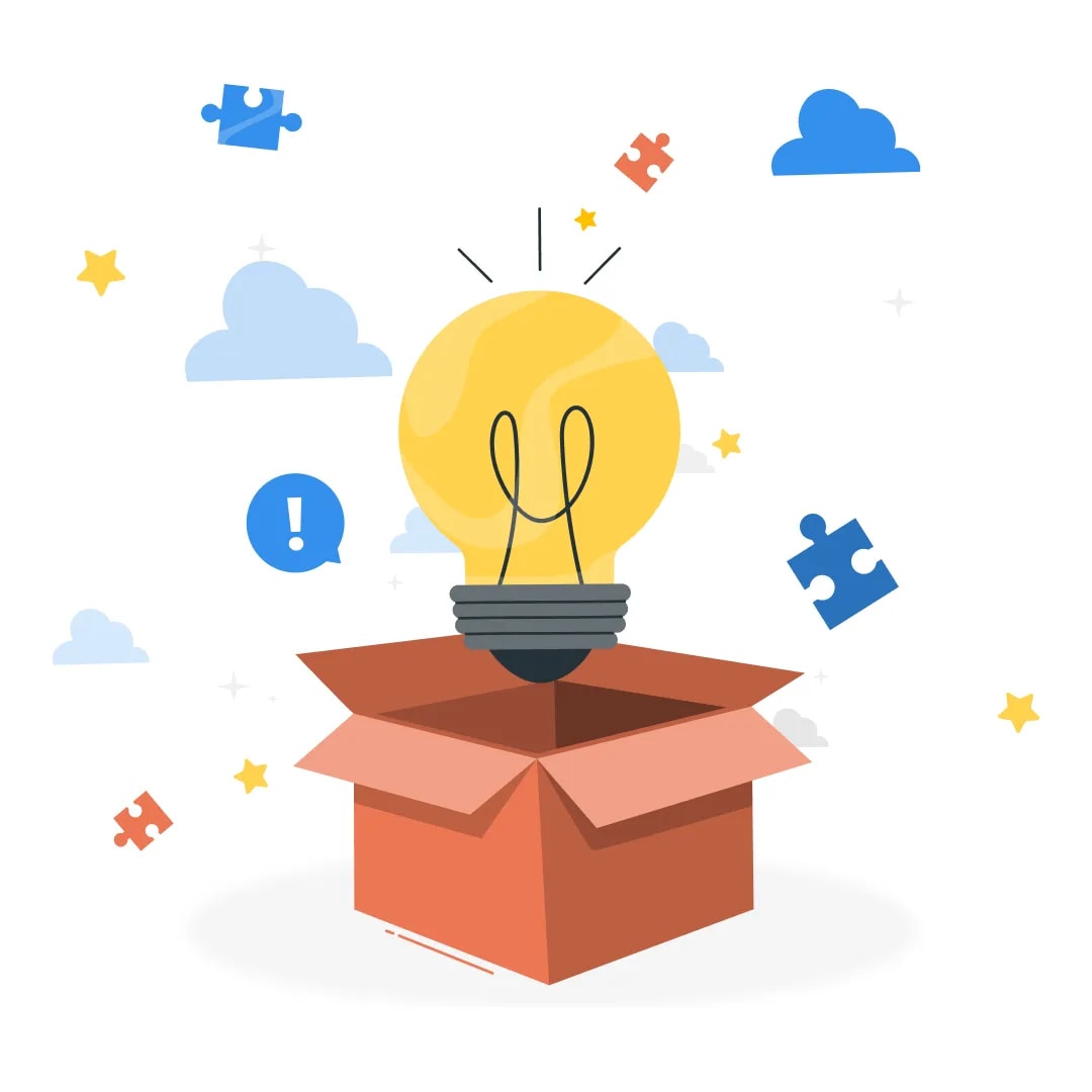 Illustration of Idea Generation & Brainstorming feature