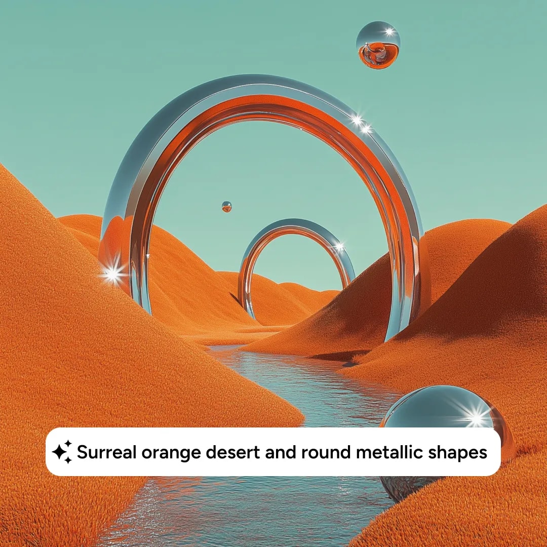 Illustration of AI-Generated Art feature