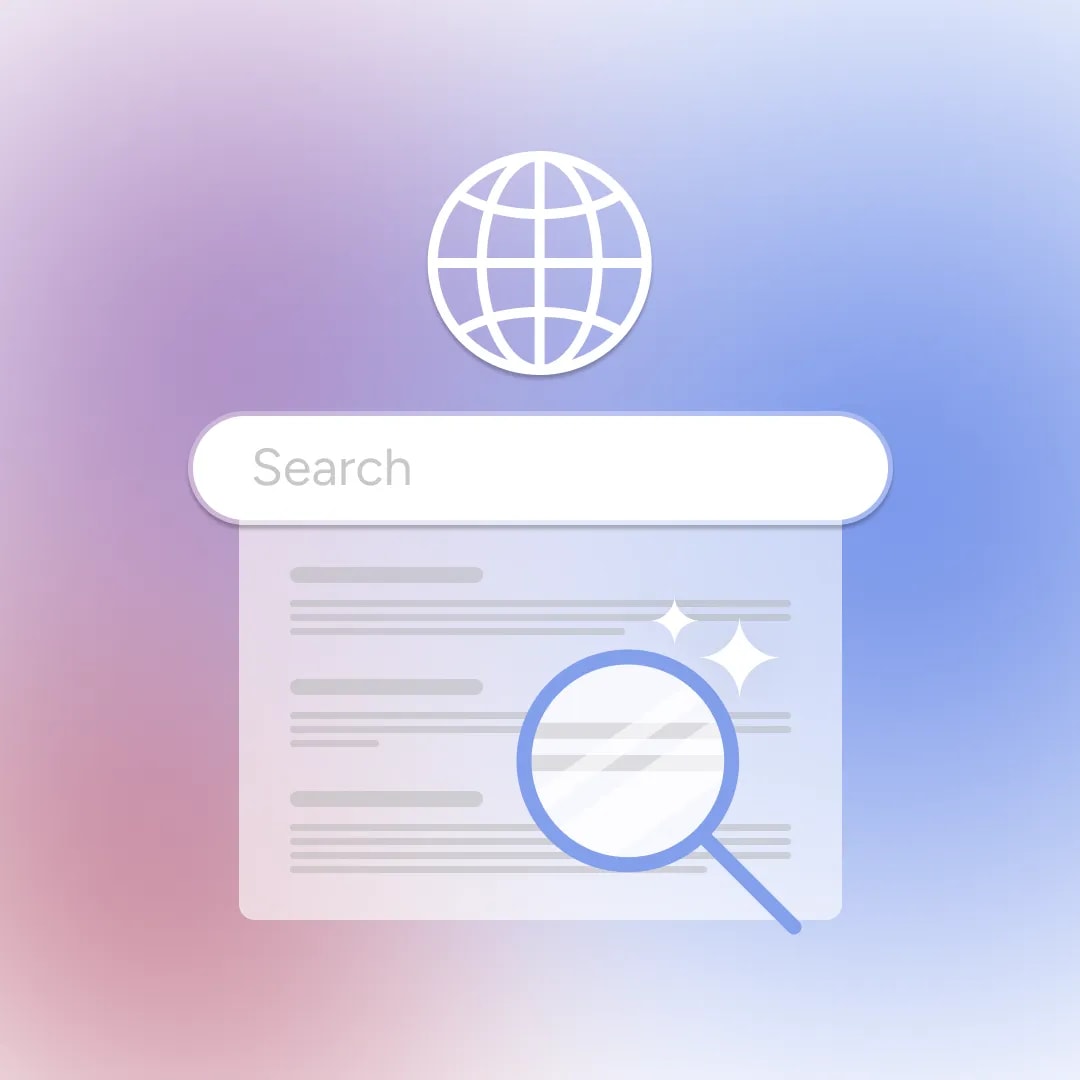 Illustration of Web Search Engine Real-Time feature