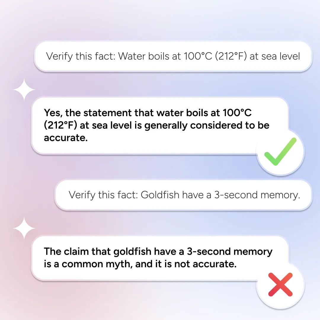 Illustration of Fact-Check Information feature