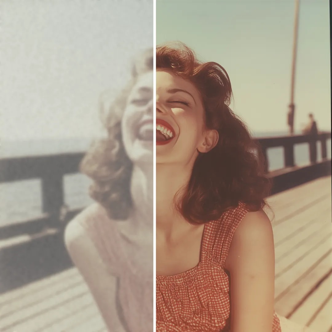 Illustration of AI-Powered Photo Enhancements feature